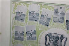 Original 1899 Florida East Coast Golf Club Championship Cup Poster - Framed