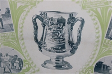 Original 1899 Florida East Coast Golf Club Championship Cup Poster - Framed
