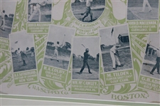 Original 1899 Florida East Coast Golf Club Championship Cup Poster - Framed