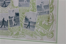 Original 1899 Florida East Coast Golf Club Championship Cup Poster - Framed