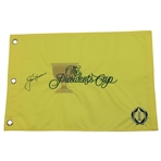 Jack Nicklaus Signed Undated The Presidents Cup at Muirfield Embroidered Flag JSA ALOA