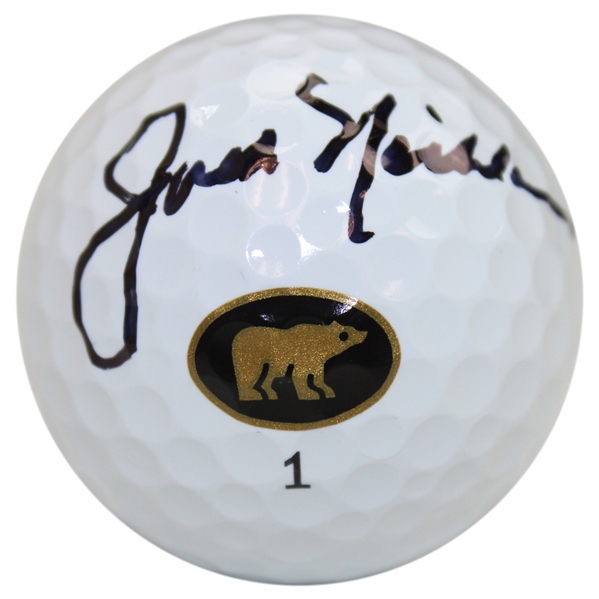 Jack Nicklaus Signed NICKLAUS Golden Bear 1 Logo Golf Ball JSA ALOA