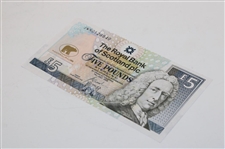 Jack Nicklaus Signed 5lb RBS St. Andrews Bank of Scotland Note w/Envelope JSA ALOA