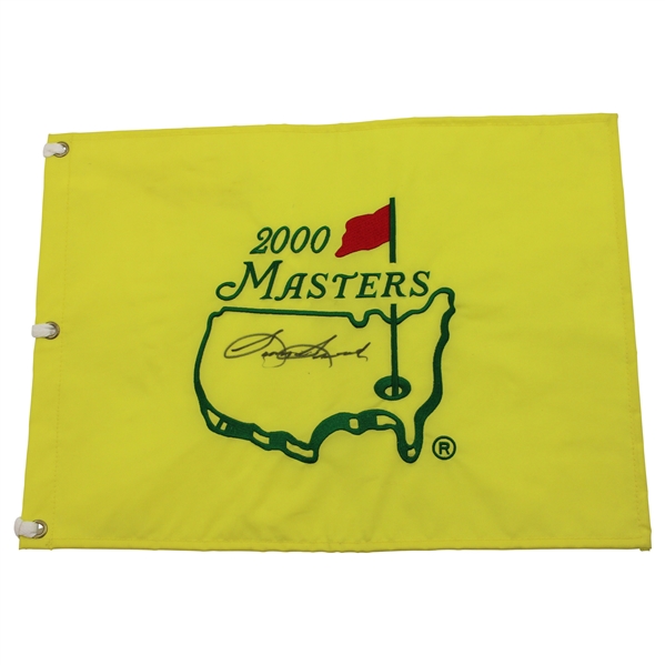 Sam Snead Signed 2000 Masters Tournament Embroidered Flag JSA #B78071