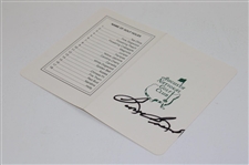 Sam Snead Signed Augusta National Golf Club Scorecard JSA ALOA