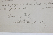 A.W. Tillinghast 1931 Signed Handwritten Letter on Letterhead to Colonel Otto Probst - Dec 31st JSA ALOA