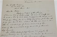 A.W. Tillinghast 1931 Signed Handwritten Letter on Letterhead to Colonel Otto Probst - Dec 31st JSA ALOA
