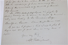 A.W. Tillinghast 1931 Signed Handwritten Letter on Letterhead to Colonel Otto Probst - Dec 31st JSA ALOA