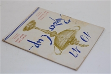 1947 Ryder Cup at Portland Golf Club Official Program - USA 11-1 Win