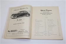 1947 Ryder Cup at Portland Golf Club Official Program - USA 11-1 Win