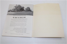 1955 Ryder Cup Golf Matches at Thunderbird Ranch & Country Club Official Program