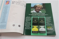 1983 Ryder Cup at PGA National Golf Club Program - Jack Nicklaus Captain
