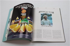 1983 Ryder Cup at PGA National Golf Club Program - Jack Nicklaus Captain