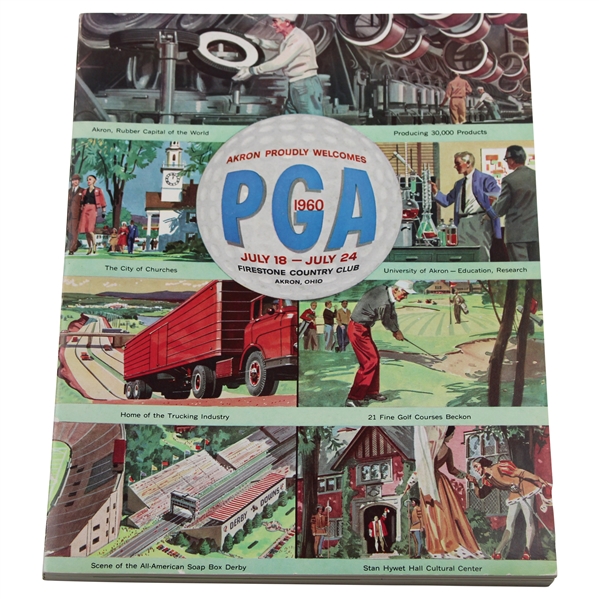 1960 PGA Championship at Firestone CC Official Program - Jay Hebert Winner