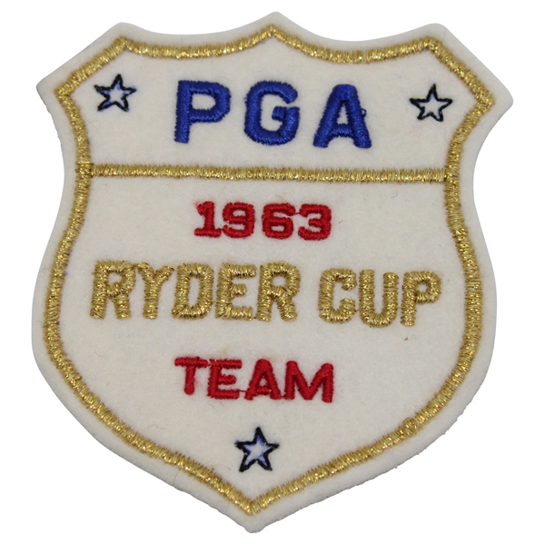 1963 Ryder Cup at Atlanta Athletic Club Commemorative Team Patch
