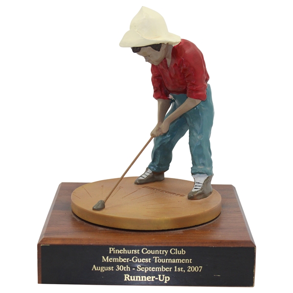 Pinehurst Golf Club Member-Guest Tournament Putter Boy Flight Runner-Up Trophy - 2007