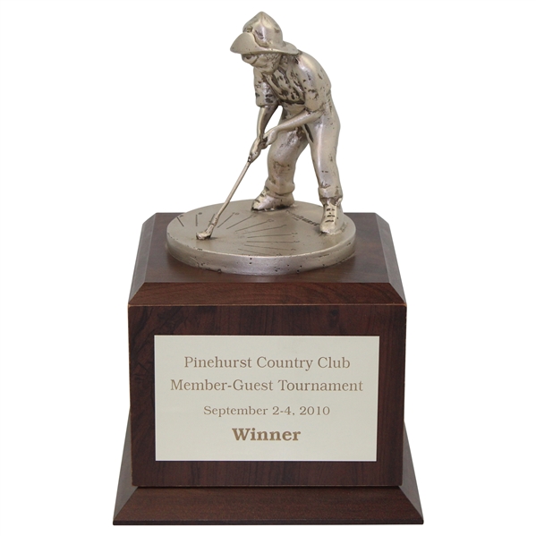 Pinehurst Golf Club Member-Guest Tournament Putter Boy Flight Winner Trophy - 2010
