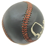 Masters Tournament Logo Green Links & Kings Leather Baseball w/Stand & Original Cloth Bag