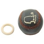Masters Tournament Logo Green Links & Kings Leather Baseball w/Stand & Original Cloth Bag