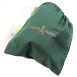 Masters Tournament Logo Green Links & Kings Leather Baseball w/Stand & Original Cloth Bag