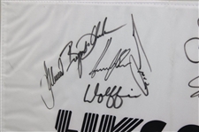 DeChambeau, Norman & 16 others Signed LIV Golf Flag - Framed JSA ALOA