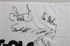 DeChambeau, Norman & 16 others Signed LIV Golf Flag - Framed JSA ALOA