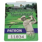 1999 Memorial Tournament Patron Badge #11834 - Tiger Woods Win