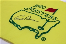 Arnold Palmer Signed 2000 Masters Tournament Embroidered Flag JSA ALOA