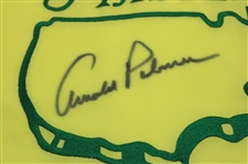 Arnold Palmer Signed 2000 Masters Tournament Embroidered Flag JSA ALOA