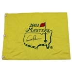 Arnold Palmer Signed 2003 Masters Tournament Embroidered Flag JSA ALOA
