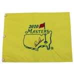 Arnold Palmer Signed 2010 Masters Tournament Embroidered Flag JSA ALOA