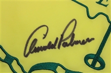 Arnold Palmer Signed 2010 Masters Tournament Embroidered Flag JSA ALOA