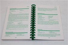 1977 'Tea Time At The Masters' Recipe Book