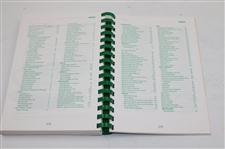 1977 'Tea Time At The Masters' Recipe Book