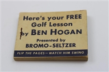 Ben Hogan's 'Smashing Drive' Magic Eye Movie Flip Book Presented by Bromo-Seltzer

