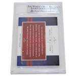2012 Leaf Sports Icons Walter Hagen World Golf HoF 1 of 1 Cut Signature Card BGS