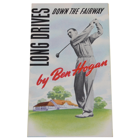 1942 Ben Hogan Long Drives Down The Fairway Sport Mart MacGregor Club Advertising Brochure - Rare
