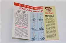 1942 Ben Hogan 'Long Drives Down The Fairway' Sport Mart MacGregor Club Advertising Brochure - Rare