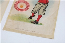 Two (2) c.1910 S22 Murad Cigarettes Silk Cards - Wisconsin & Stanford
