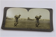 Four (4) Vintage Harry Vardon Bay State Publishing Golf Stereocards #388, #401, #521 & #527