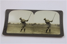 Four (4) Vintage Harry Vardon Bay State Publishing Golf Stereocards #388, #401, #521 & #527
