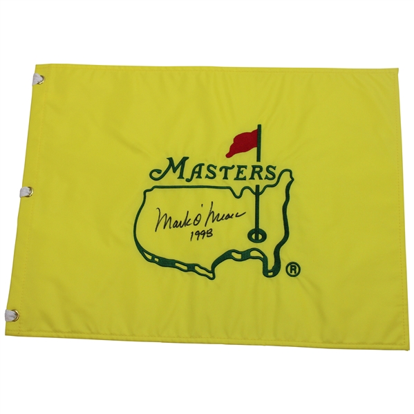 Mark OMeara Signed Undated Masters Embroidered Flag w/1998 JSA ALOA