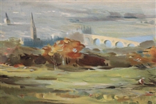 'Perth - The Fair City - Scotland's Holiday Center' Original Advertising Poster by William Miller Frazer