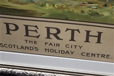 'Perth - The Fair City - Scotland's Holiday Center' Original Advertising Poster by William Miller Frazer