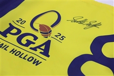 Scottie Scheffler Signed 2025 PGA Championship Final Rd Flown Hole #8 Flag JSA ALOA
