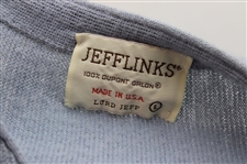 Walter Hagen Personal Worn Lt Blue Jefflinks Lord Jeff 100% Dupont Orlon Long Sleeve Sweater