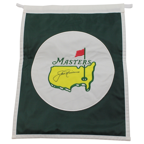 Jack Nicklaus Signed Undated Masters Tournament Garden Flag JSA ALOA
