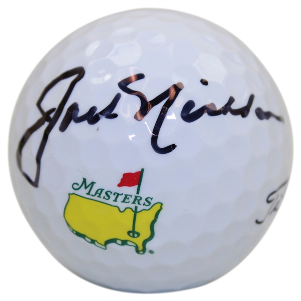 Jack Nicklaus Signed Masters Logo Golf Ball JSA ALOA