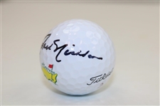Jack Nicklaus Signed Masters Logo Golf Ball JSA ALOA