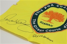 Rory McIlroy Signed 2012 PGA Championship at Kiawah Flag JSA #K87887